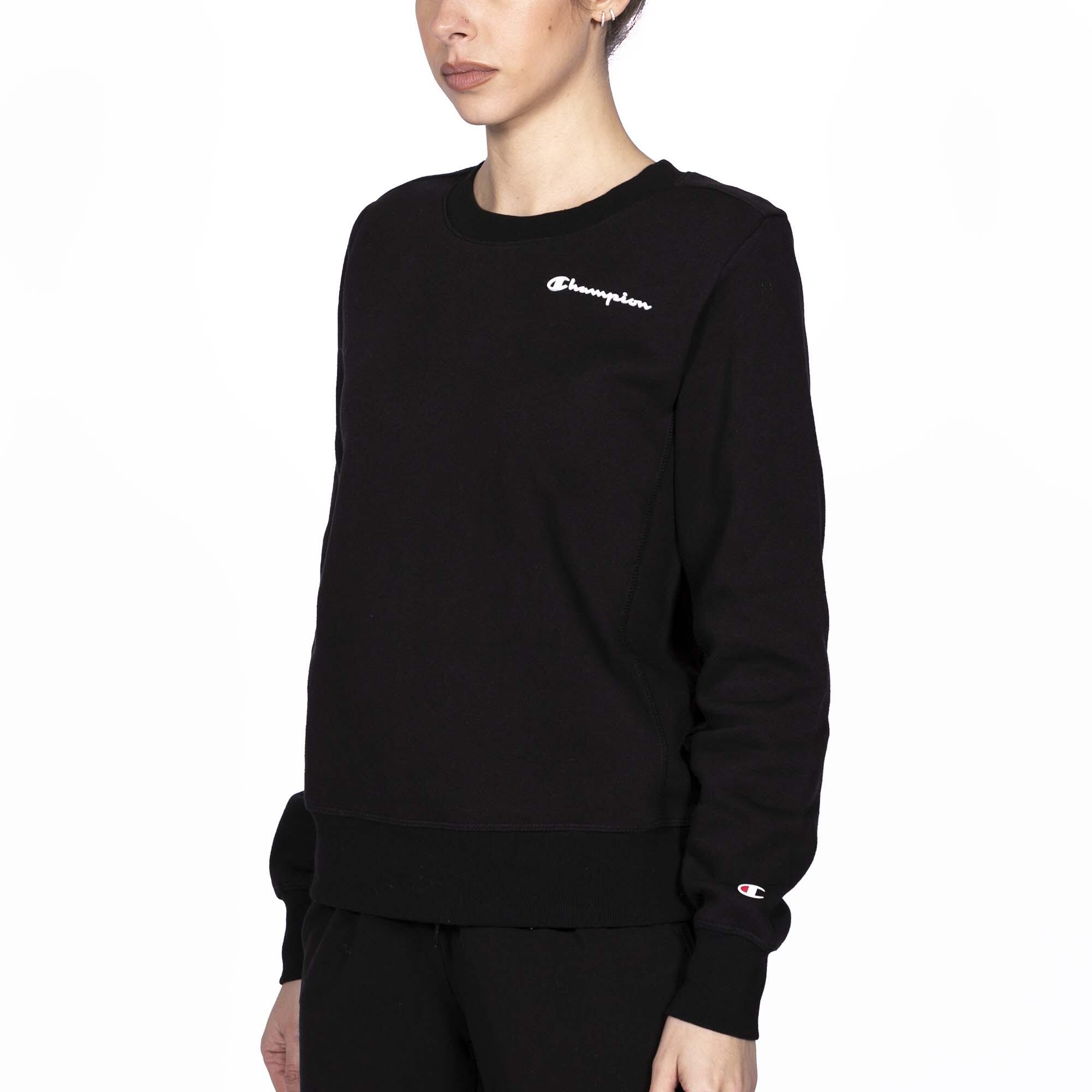 Schwarzes Champion-Sweatshirt Mit Rundhalsausschnitt Dame 2/5