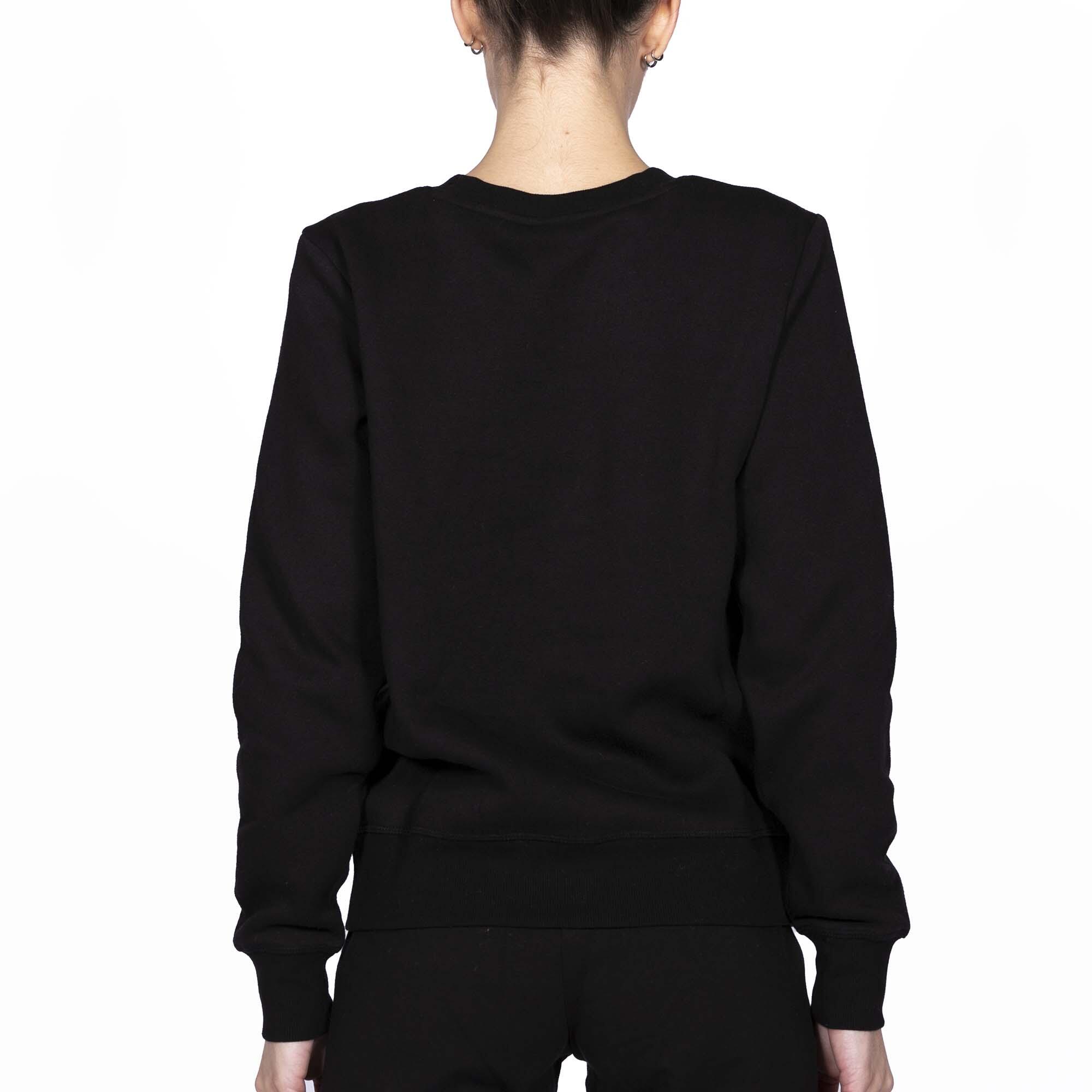 Schwarzes Champion-Sweatshirt Mit Rundhalsausschnitt Dame 3/5