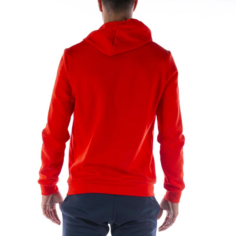 Felpa Le Coq Sportif Ess Hoody Rosso Adulto