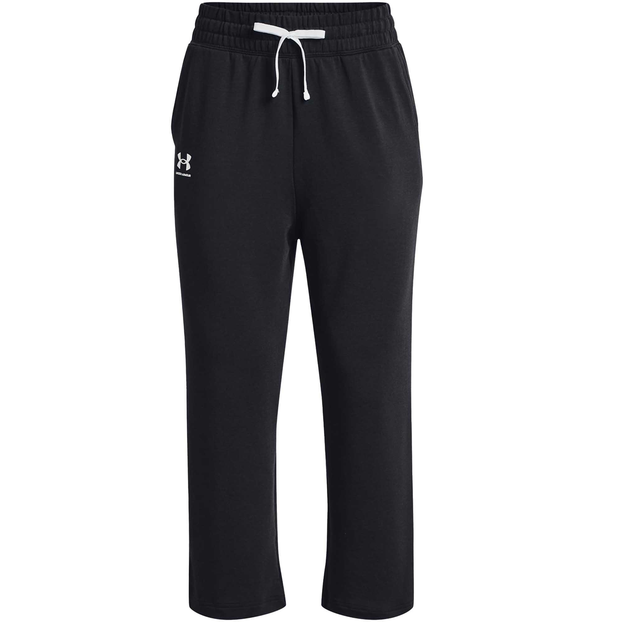Under armour calças flare ua rival terry cropped para mulher