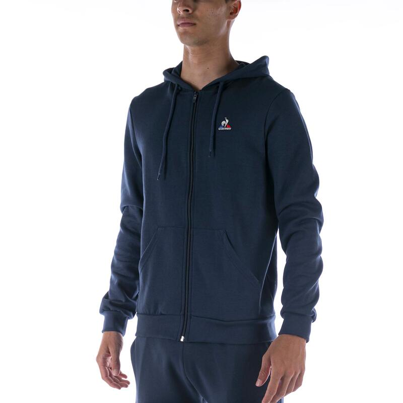 Le Coq Sportif Ess Fz Hoody N°3 M Blauw Sweatshirt Volwassenen