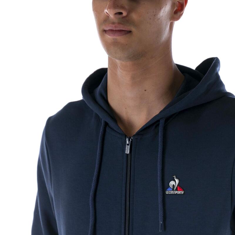 Le Coq Sportif Ess Fz Hoody N°3 M Blauw Sweatshirt Volwassenen