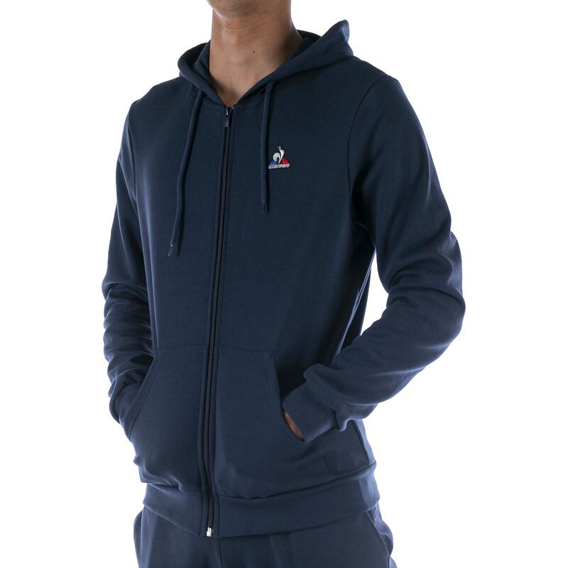 Le Coq Sportif Ess Fz Hoody N°3 M Blauw Sweatshirt Volwassenen