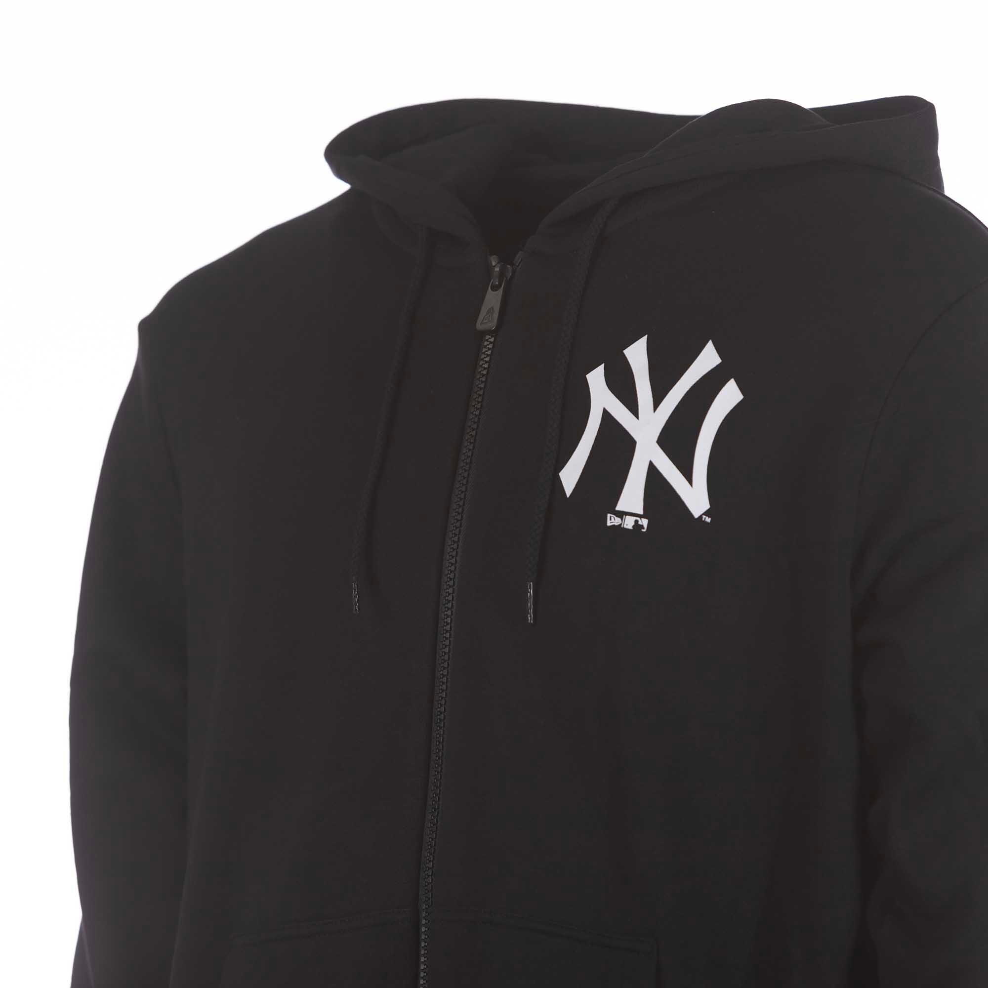 Felpe New Era  League Essntls Fz Hoody Neyyan  Blkwhi Adulto 3/3