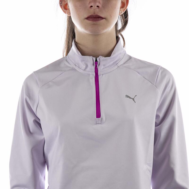 Sweat-Shirt En Maille Puma Run 5K Lilas Femme