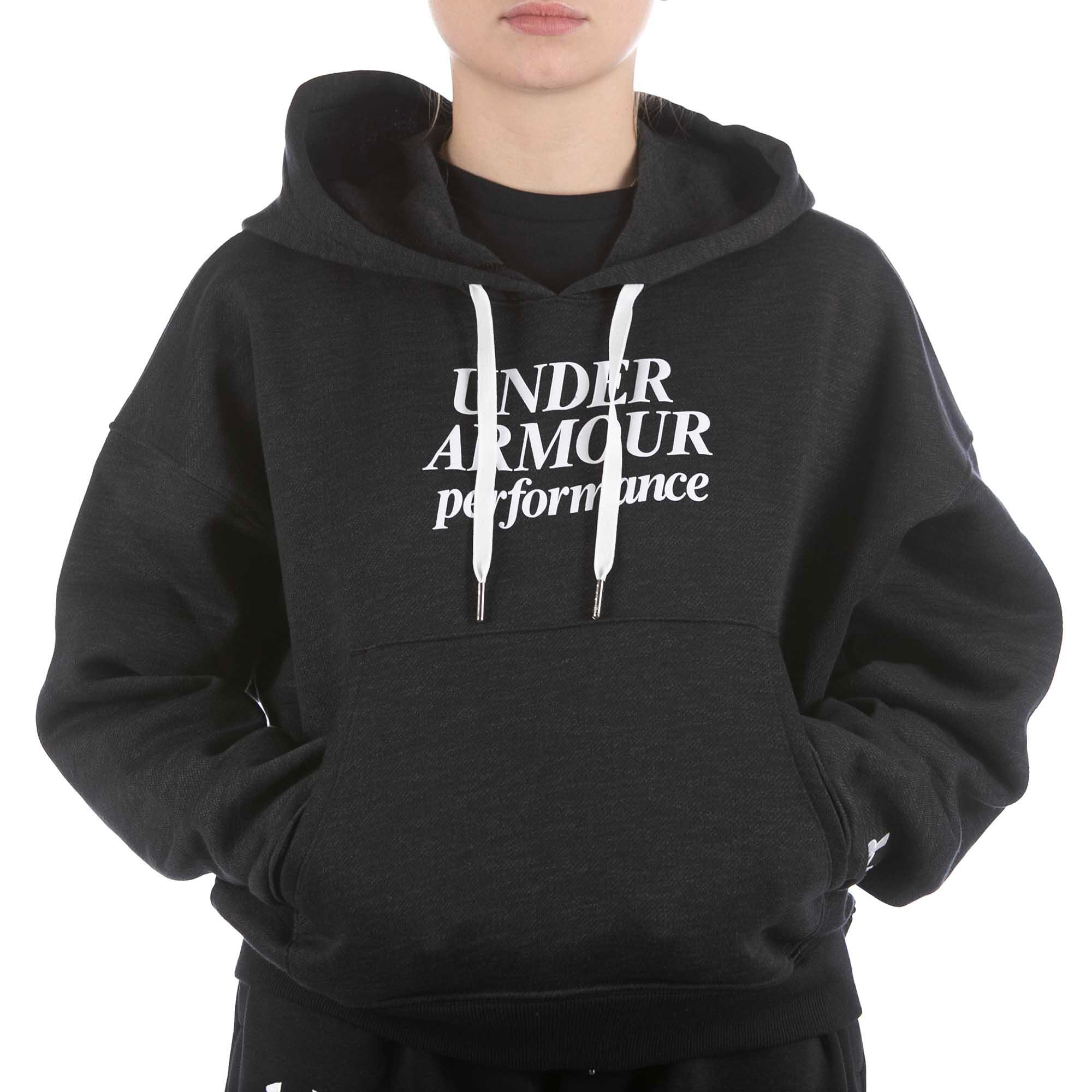 Under Armour Essential Script Sweat-Shirt Noir Femme 4/5