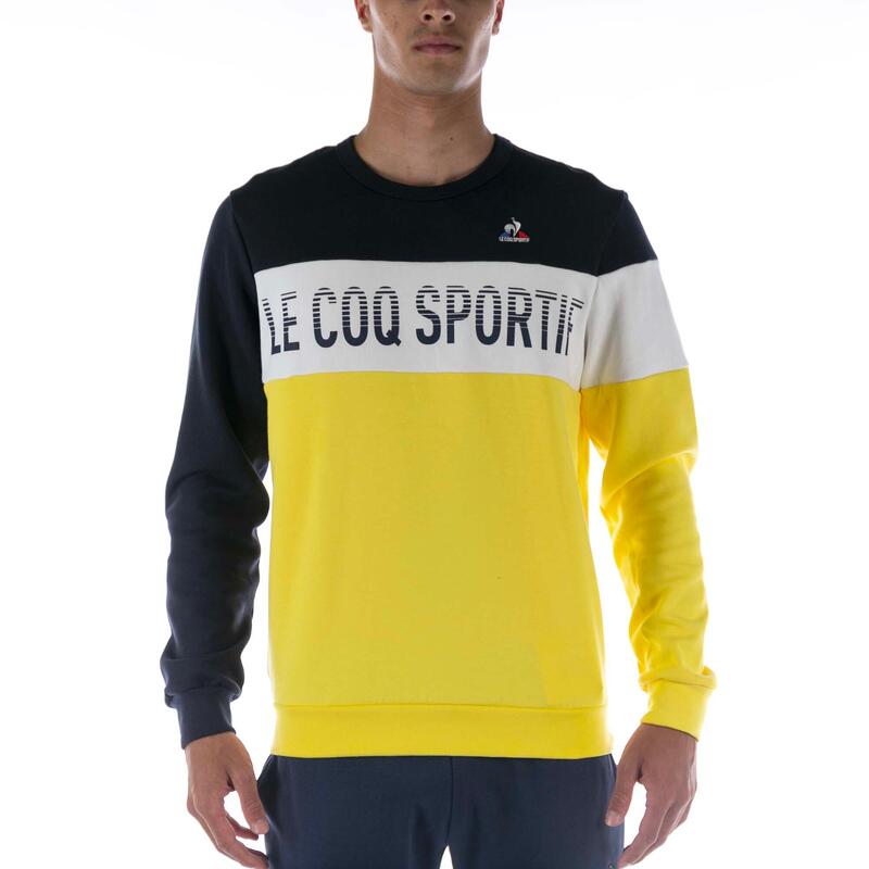 Le Coq Sportif Saison 2 Blauw Geel Sweatshirt Volwassenen