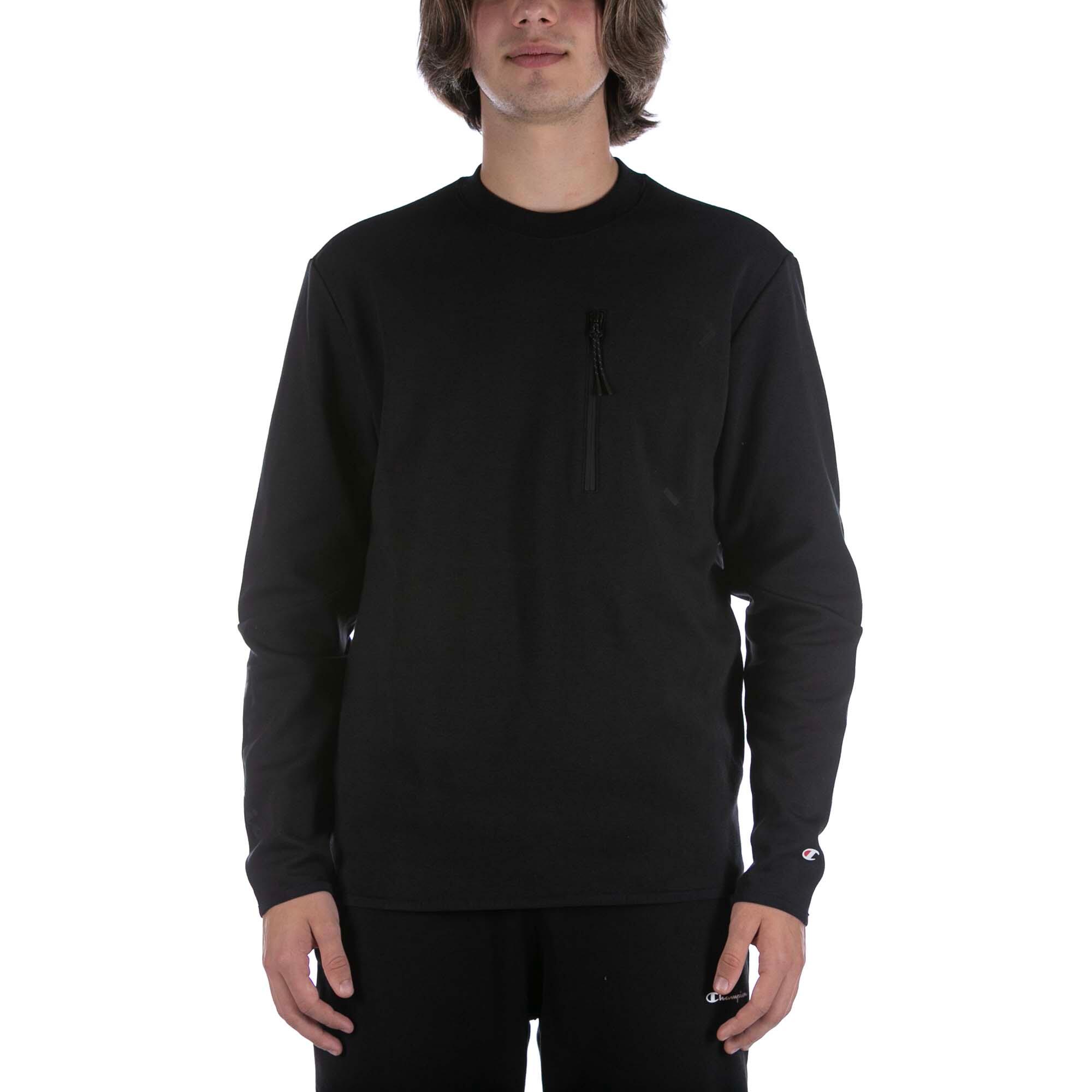 Champion - T-shirt À Manches Longues Champion Modèle 218127-kk001 Pour Homme - Sweat-shirt - Noir - Decathlon