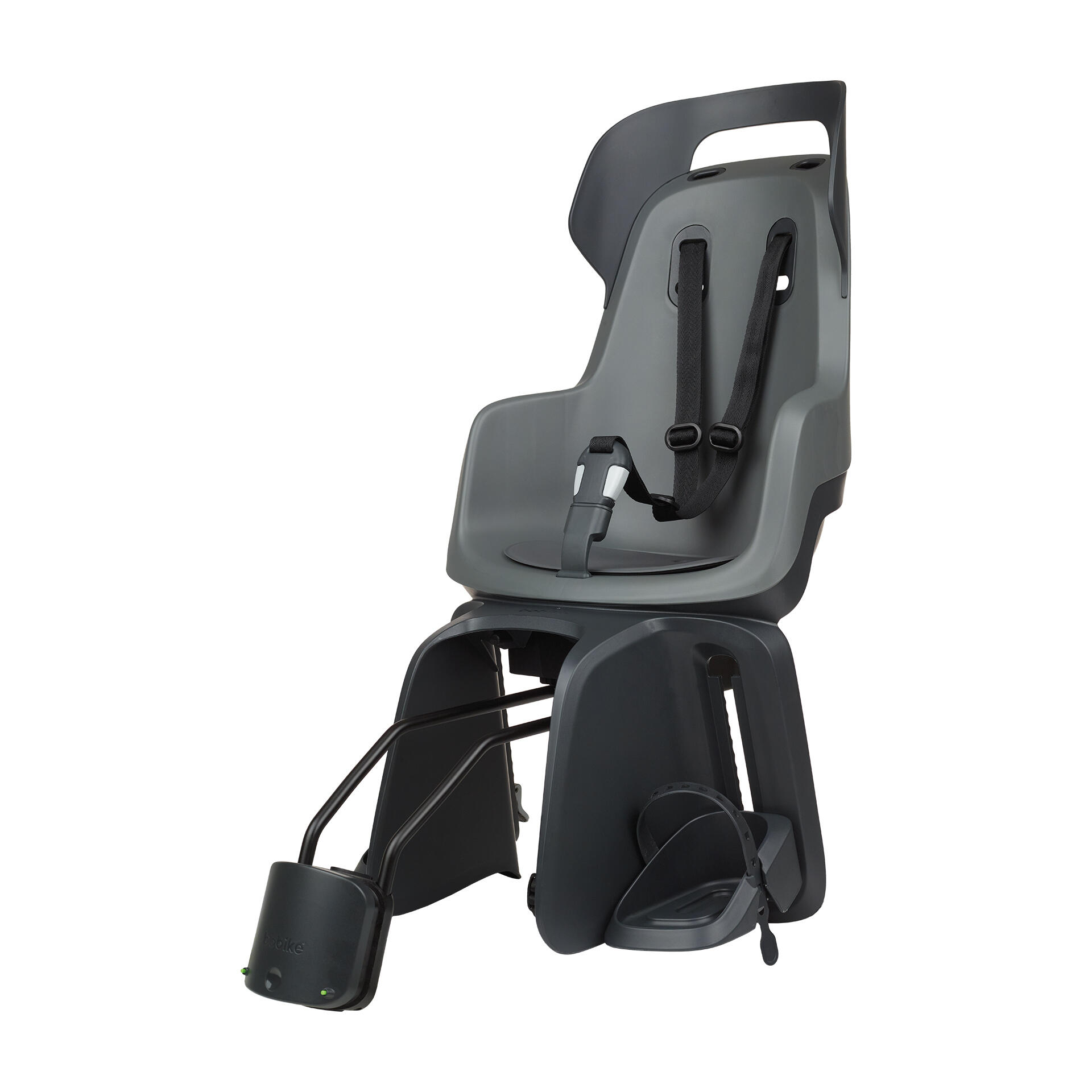 BOBIKE Fahrradrücksitz GO für den Rahmen+LiegesystemPastell Macarron grau