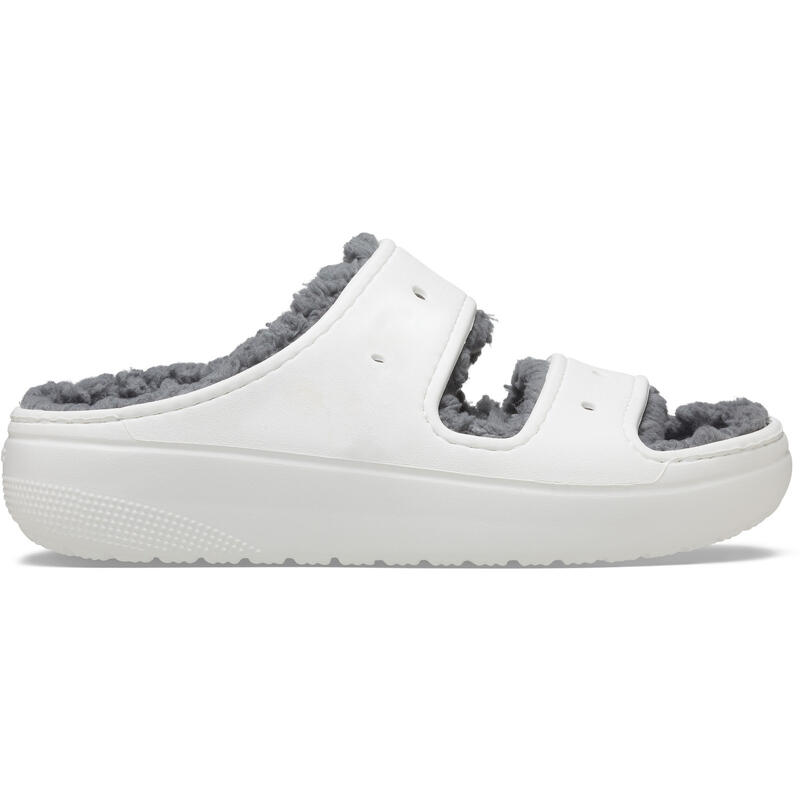 Slapi unisex Crocs Classic Cozzzy Sandal, Alb