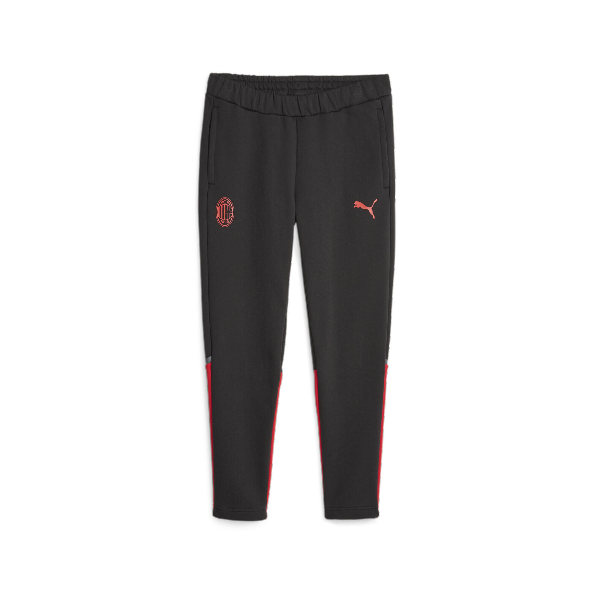 PUMA Pantaloni della tuta da calcio AC Milan Casuals PUMA Black For All Time Red