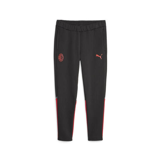 Pantaloni della tuta da calcio AC Milan Casuals PUMA Black For All Time Red