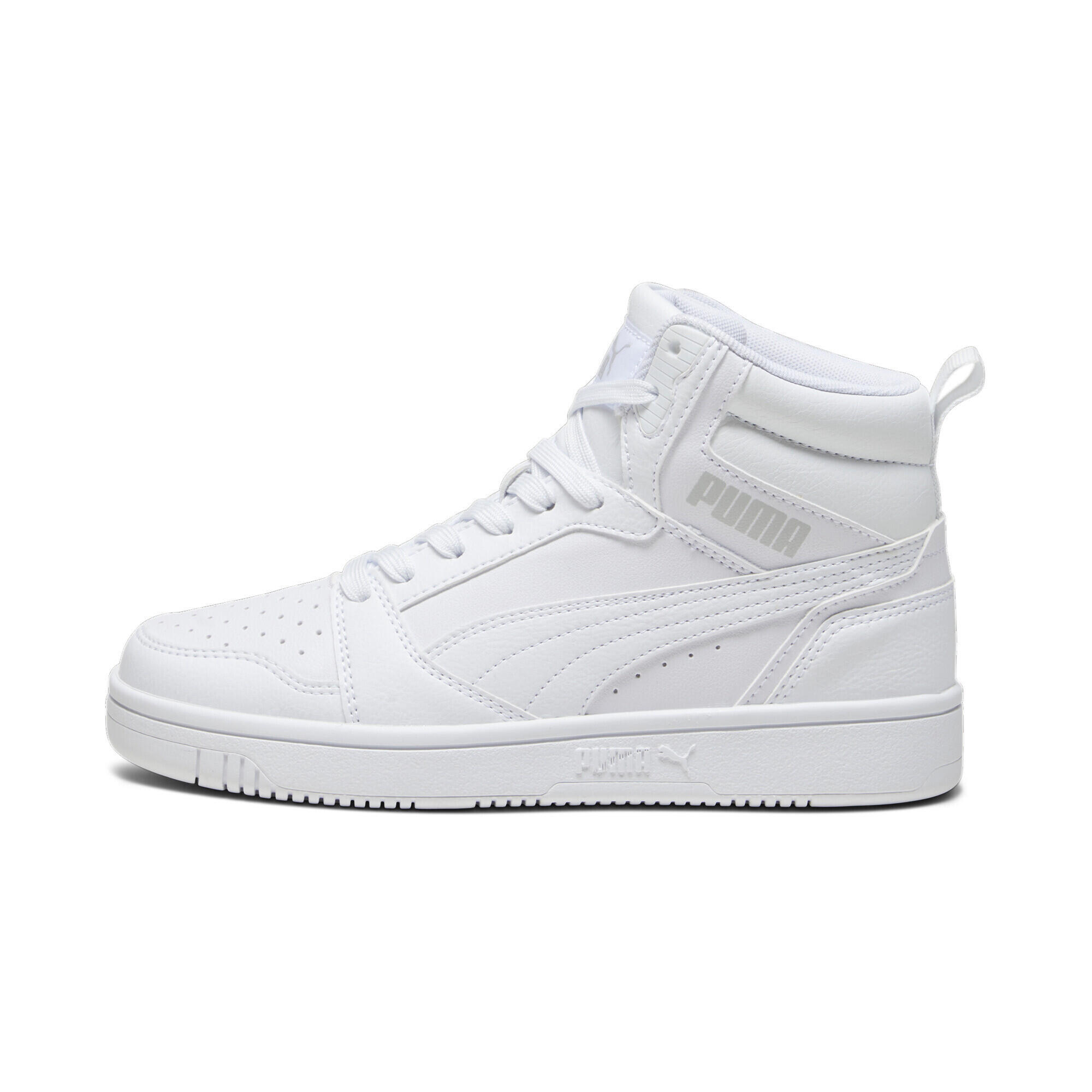 Baskets mi-hautes Rebound V6 Enfant et Adolescent PUMA White Cool Light Gray 5/7