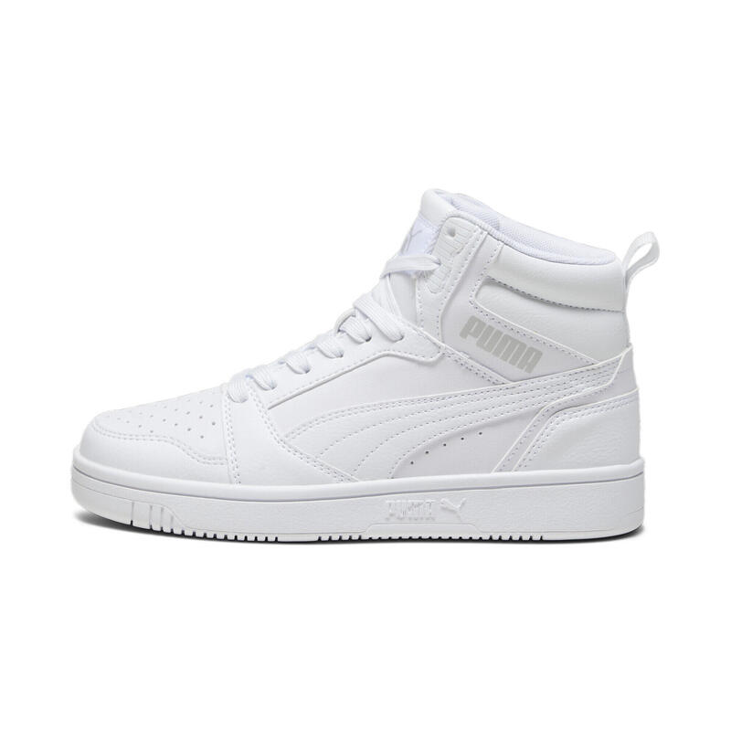 Pantofi Rebound V6 Mid Tineret PUMA White Cool Light Gray
