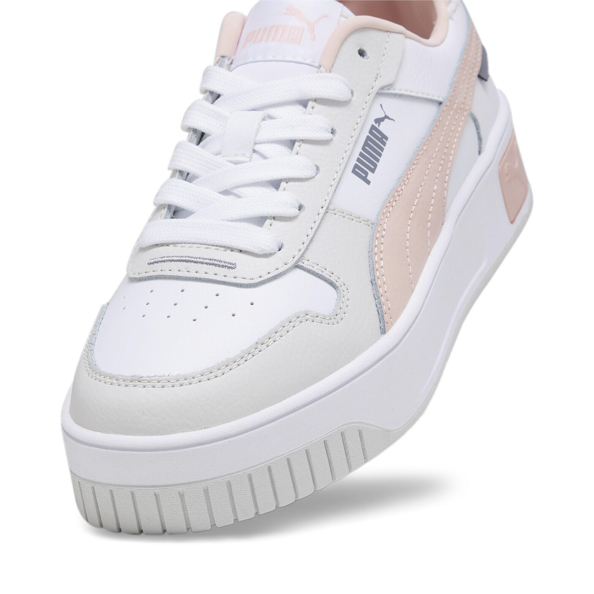 Carina Street sneakers voor jongeren PUMA White Rose Dust Feather Gray Pink 6/7