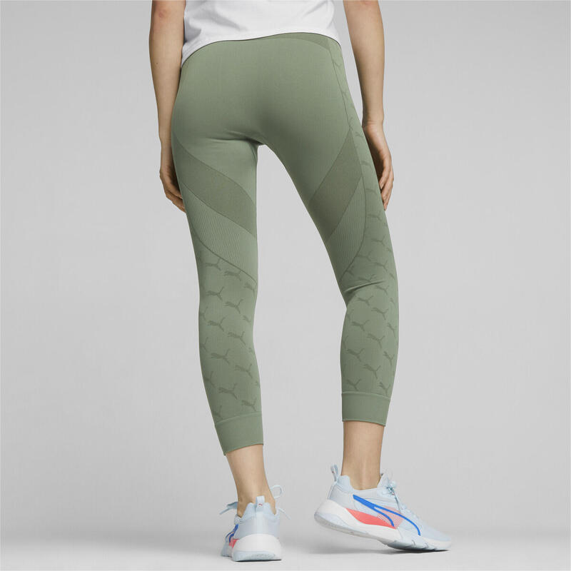 evoKNIT 7/8 Leggings Damen PUMA Eucalyptus Green