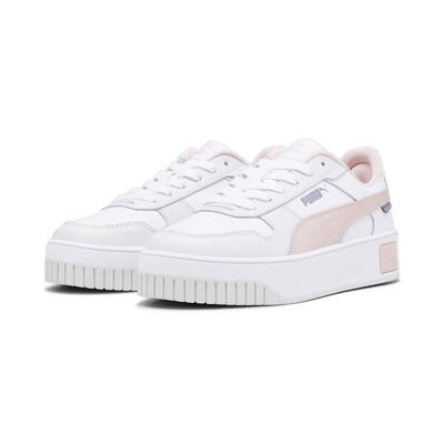 Carina street sneakers voor jongeren puma white rose dust feather gray pink
