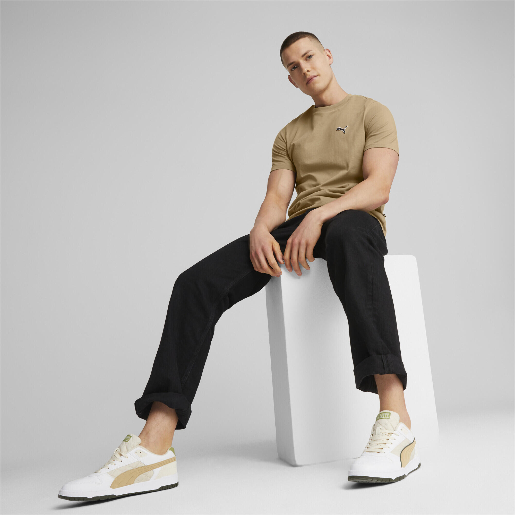 Camiseta Better Essentials Hombre PUMA Toasted Beige 3/5