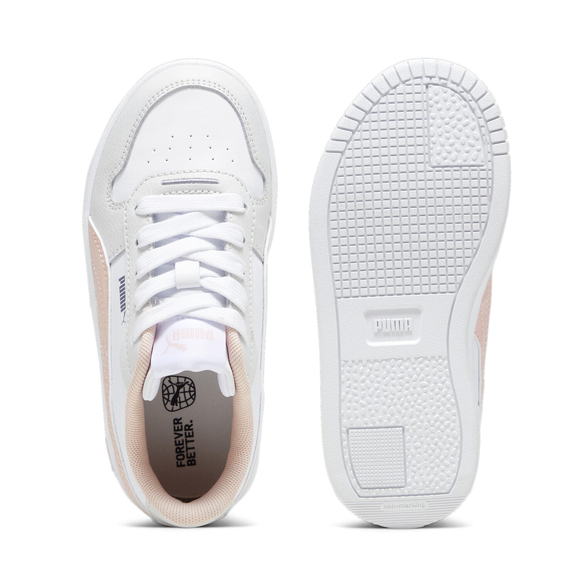 Baskets Carina Street Enfant PUMA White Rose Dust Feather Gray Pink 4/10