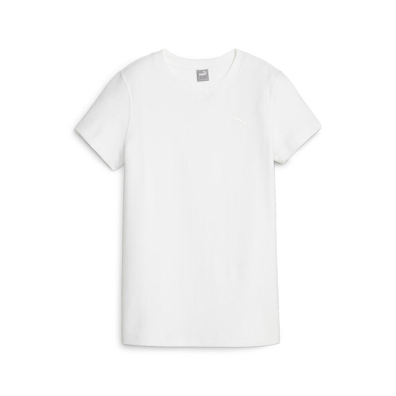 HER T-shirt met structuur voor dames PUMA White