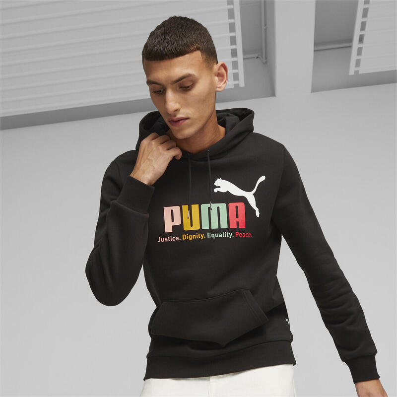 ESS+ Multicolor Hoodie FL Herren PUMA Black