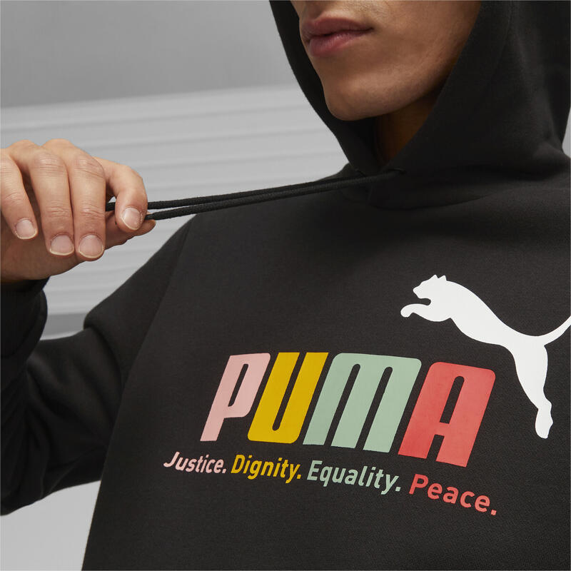 ESS+ meerkleurige hoodie FL PUMA Black