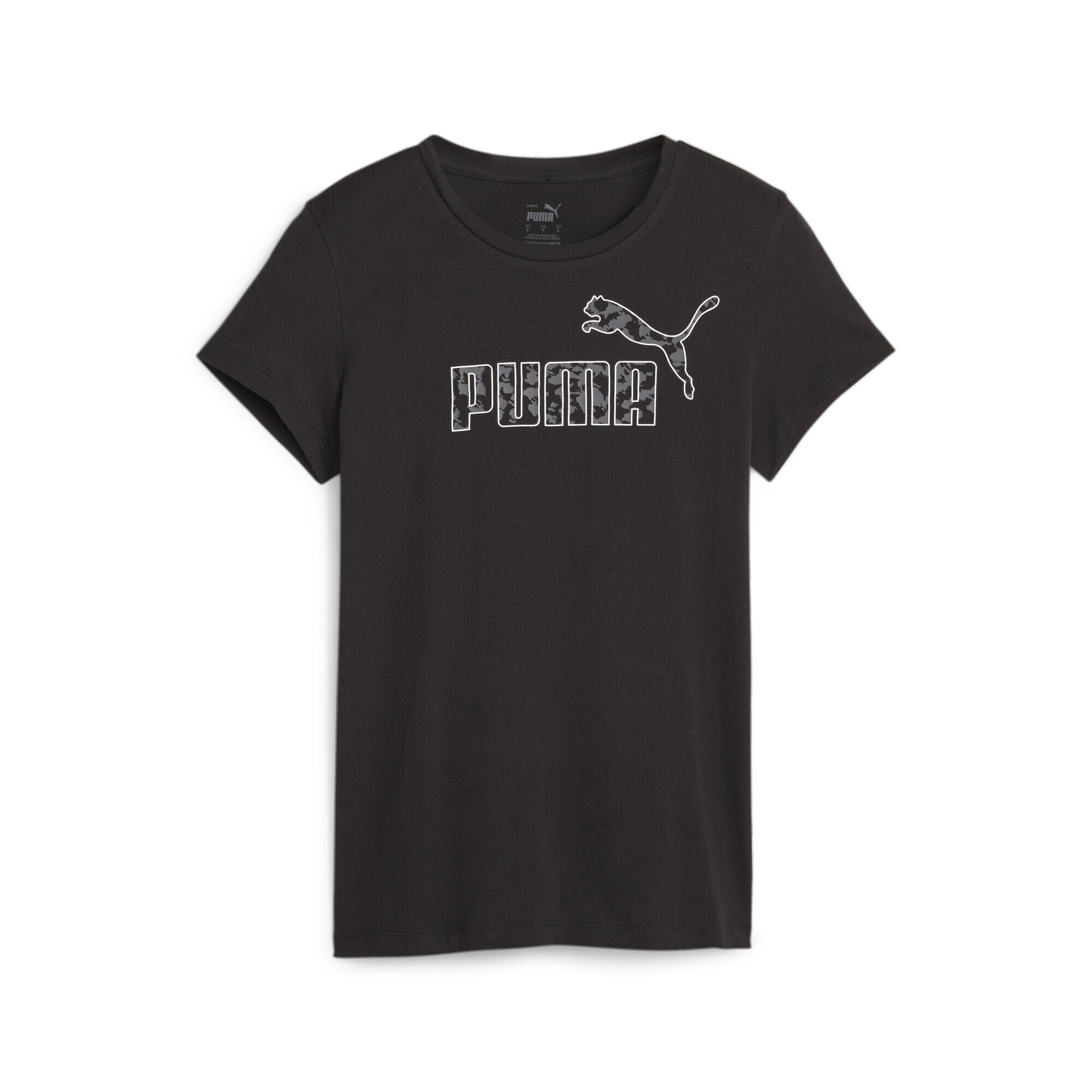 Puma black t shirt deals
