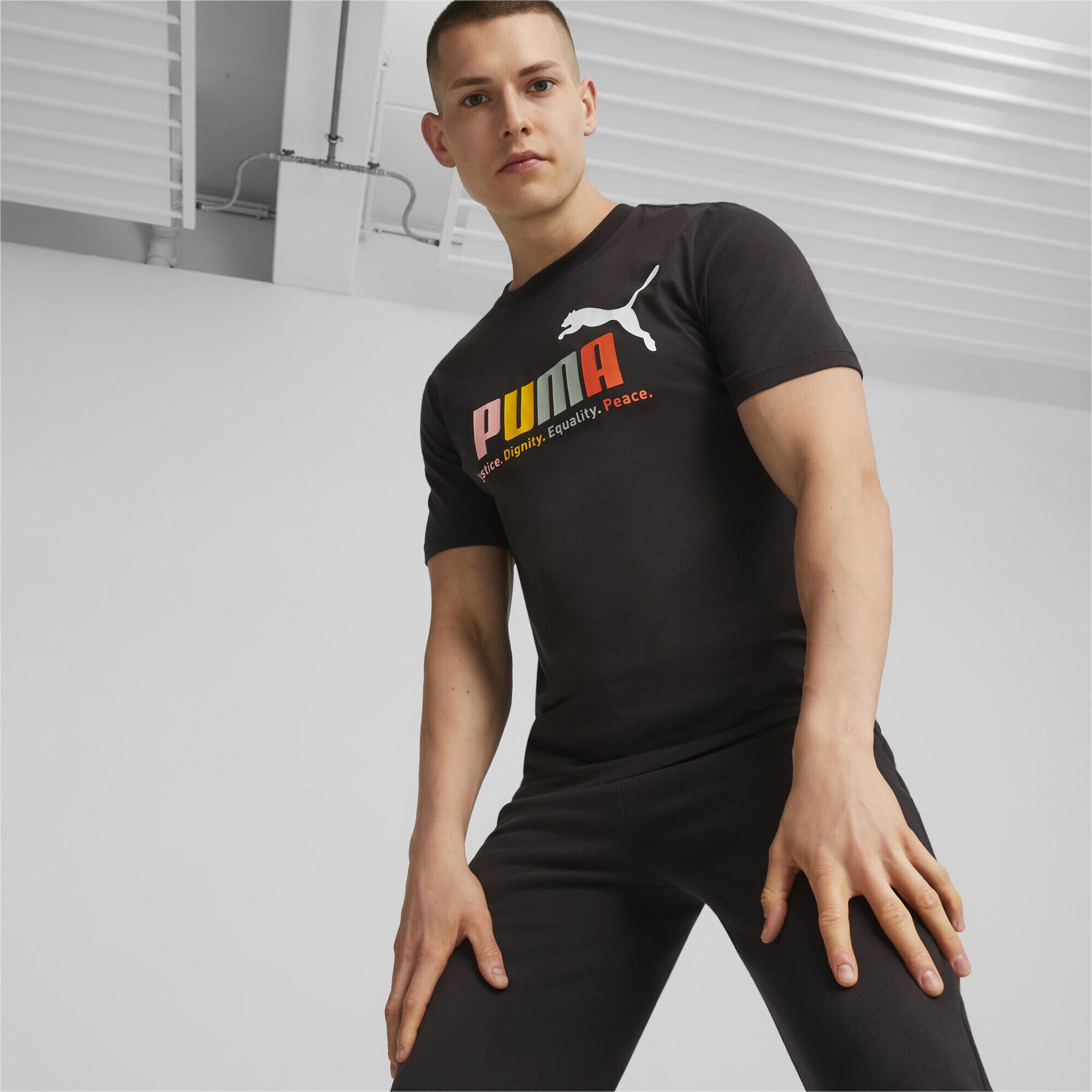 Camiseta ESS+ multicolor Hombre PUMA Black 2/5