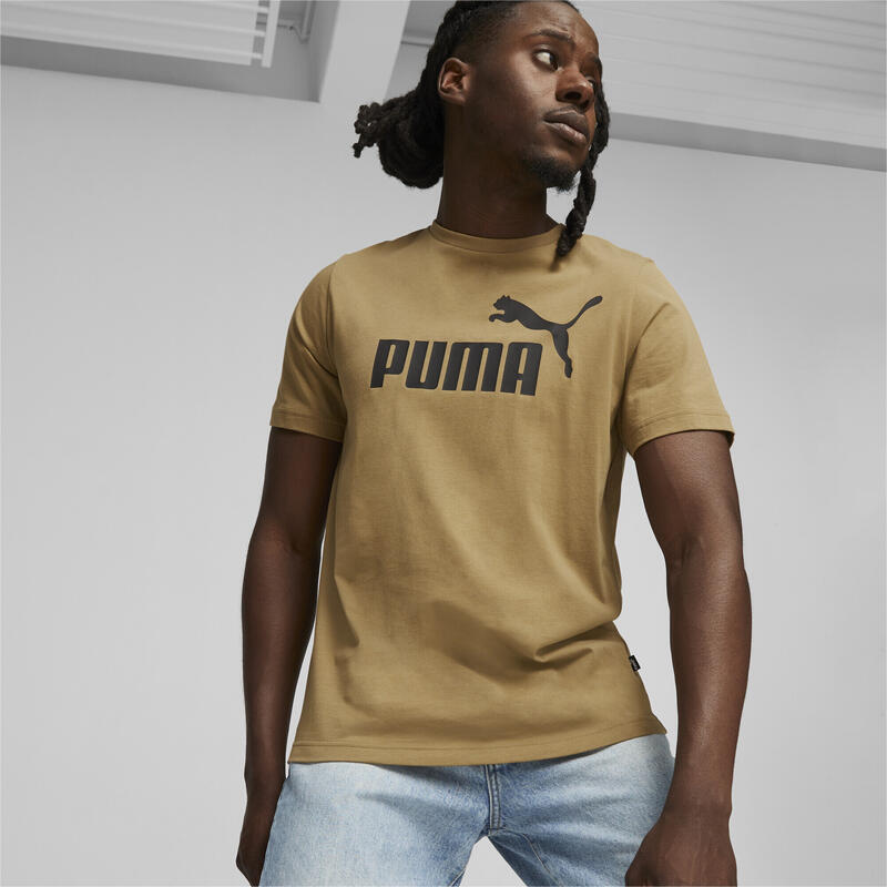 T-shirt à logo Essentials Homme PUMA Toasted Beige