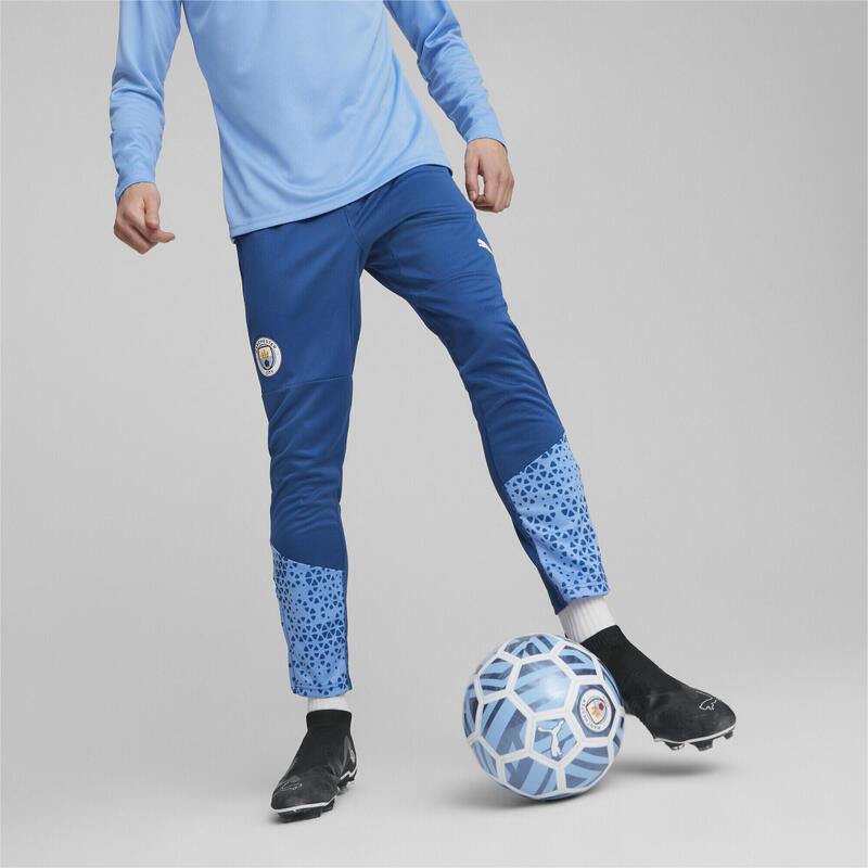 Manchester City sweatpants voor voetbaltraining PUMA Lake Blue Team Light