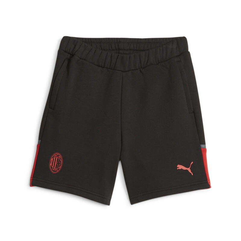 AC Milan Casuals voetbalshort PUMA Black For All Time Red