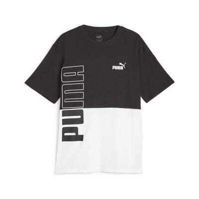 T-shirt PUMA POWER da uomo PUMA Black White