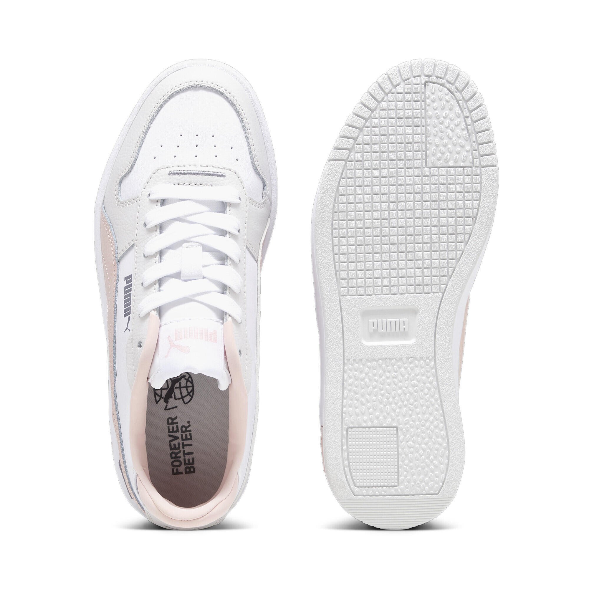 Carina Street sneakers voor jongeren PUMA White Rose Dust Feather Gray Pink 4/7