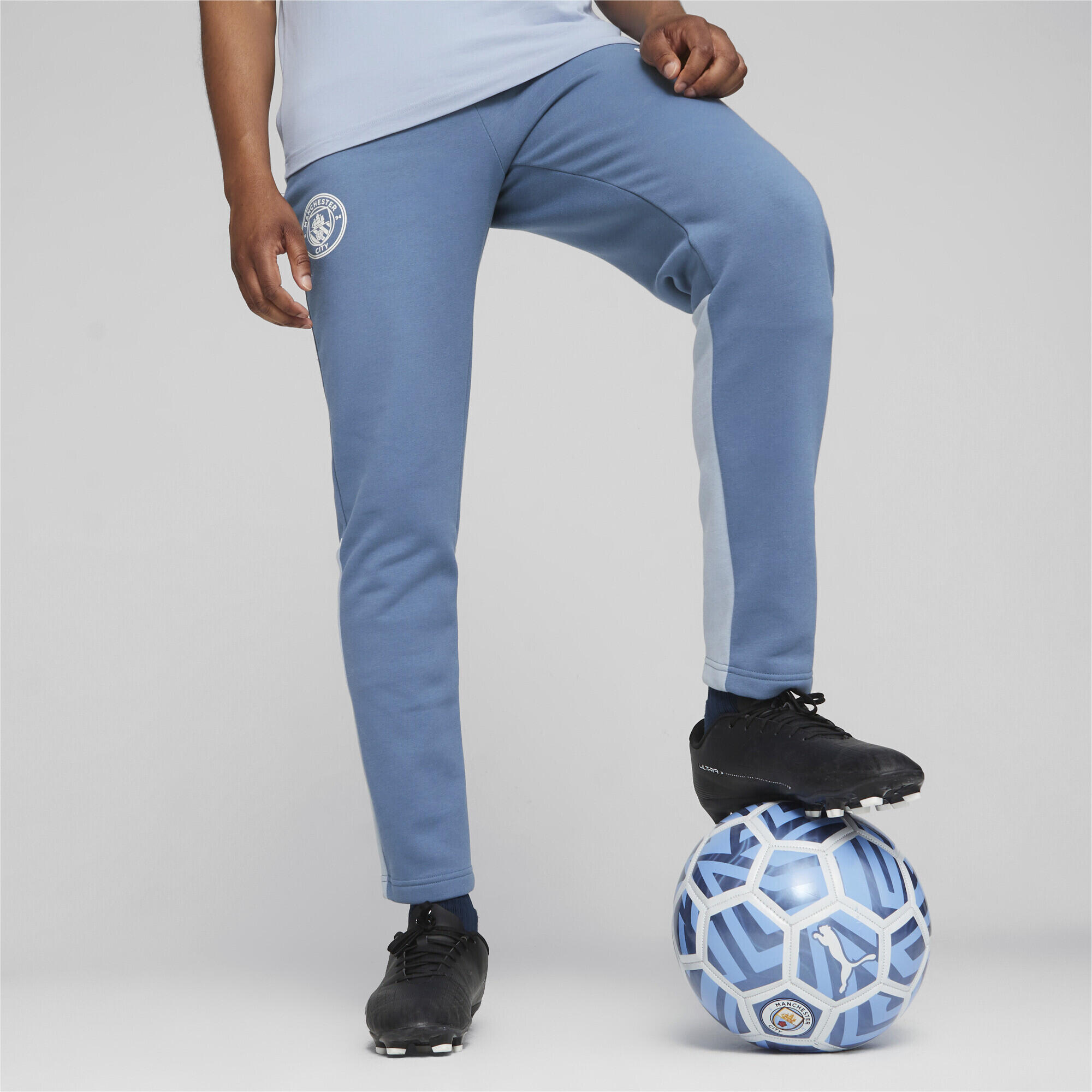 Pantalones de deporte de fútbol Manchester City Casuals PUMA Deep Dive Blue Wash 2/6