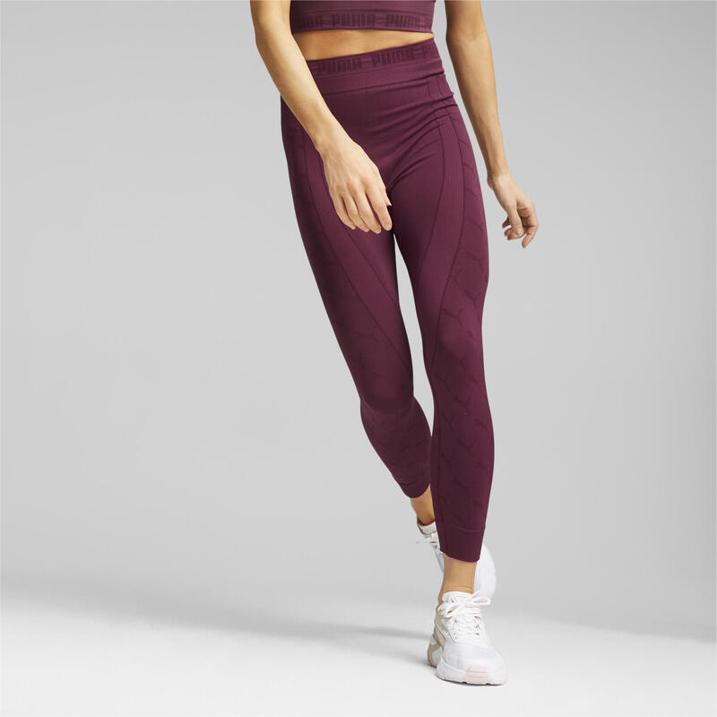 evoKNIT 7/8 Leggings Damen PUMA Dark Jasper Red