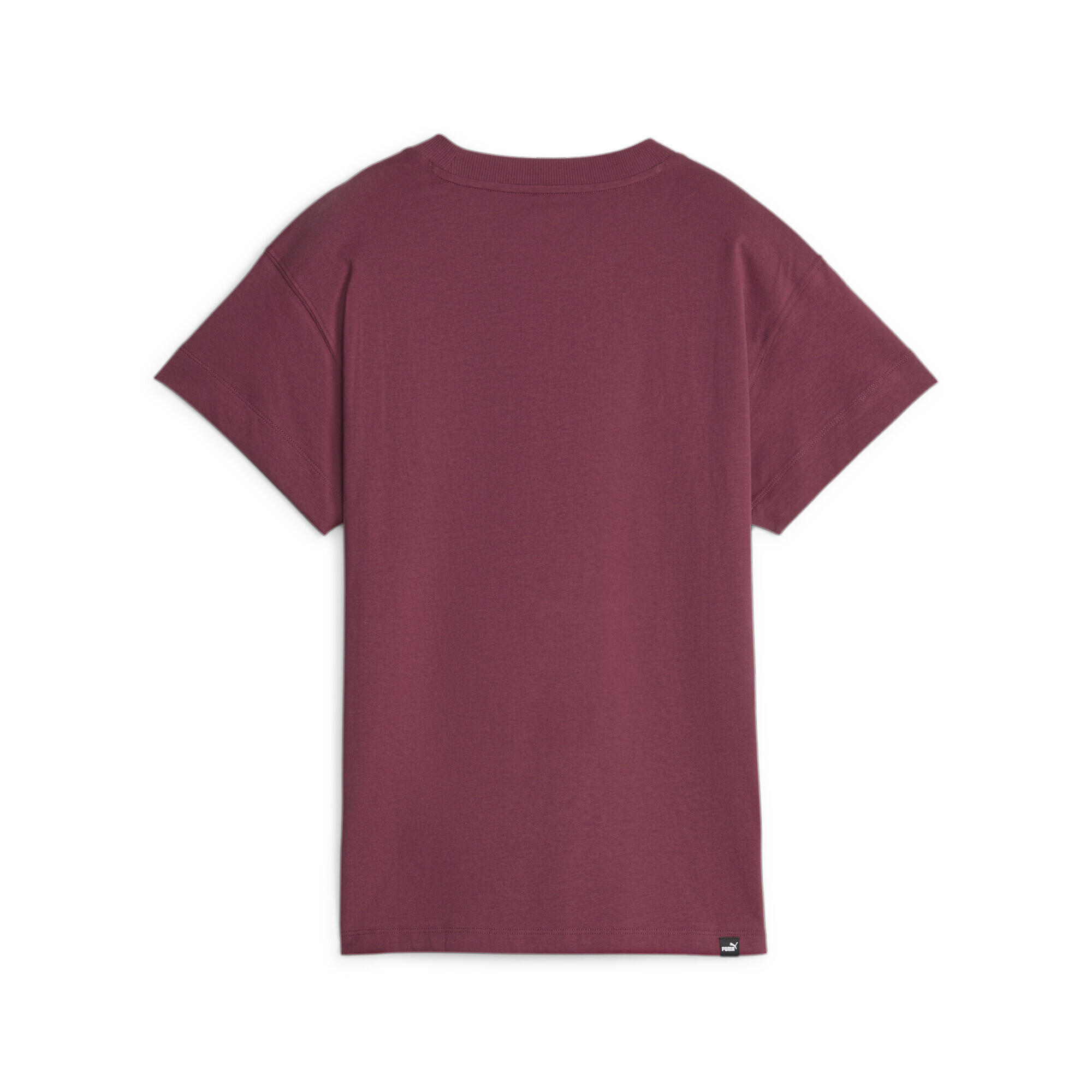 Camiseta feminina Puma Wmns Her Tshirt Dark Jasper Borgonha 5/5