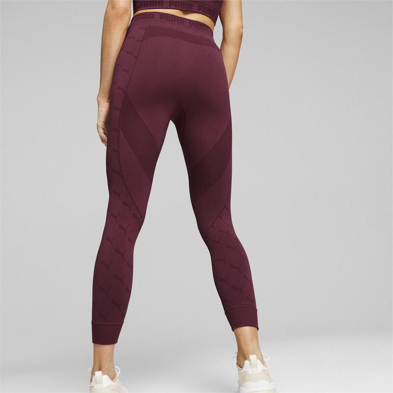 Leggings 7/8 EVOKNIT da donna PUMA Dark Jasper Red