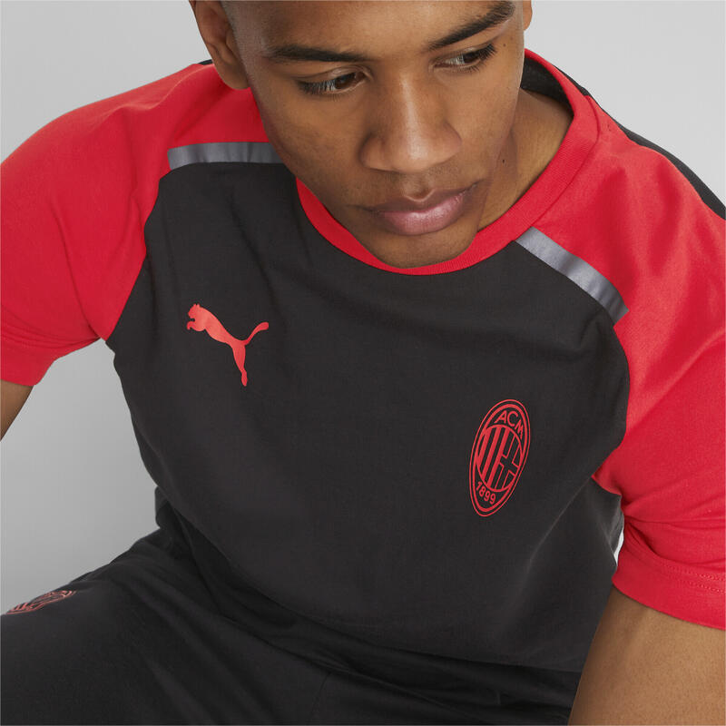 AC Milan Casuals voetbal T-shirt PUMA Black For All Time Red