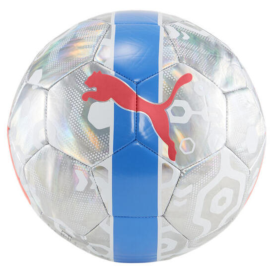 Balón de fútbol PUMA Cup PUMA Silver Ultra Blue Fire Orchid Metallic Red