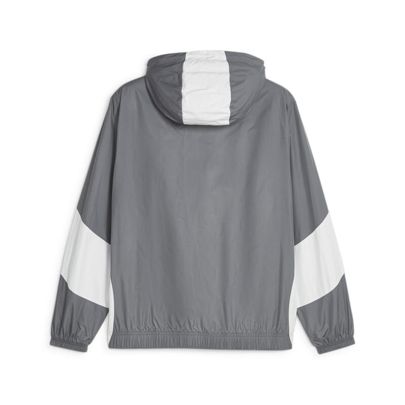 Olympique de Marseille Prematch Fußballjacke Herren PUMA White Cool Dark Gray
