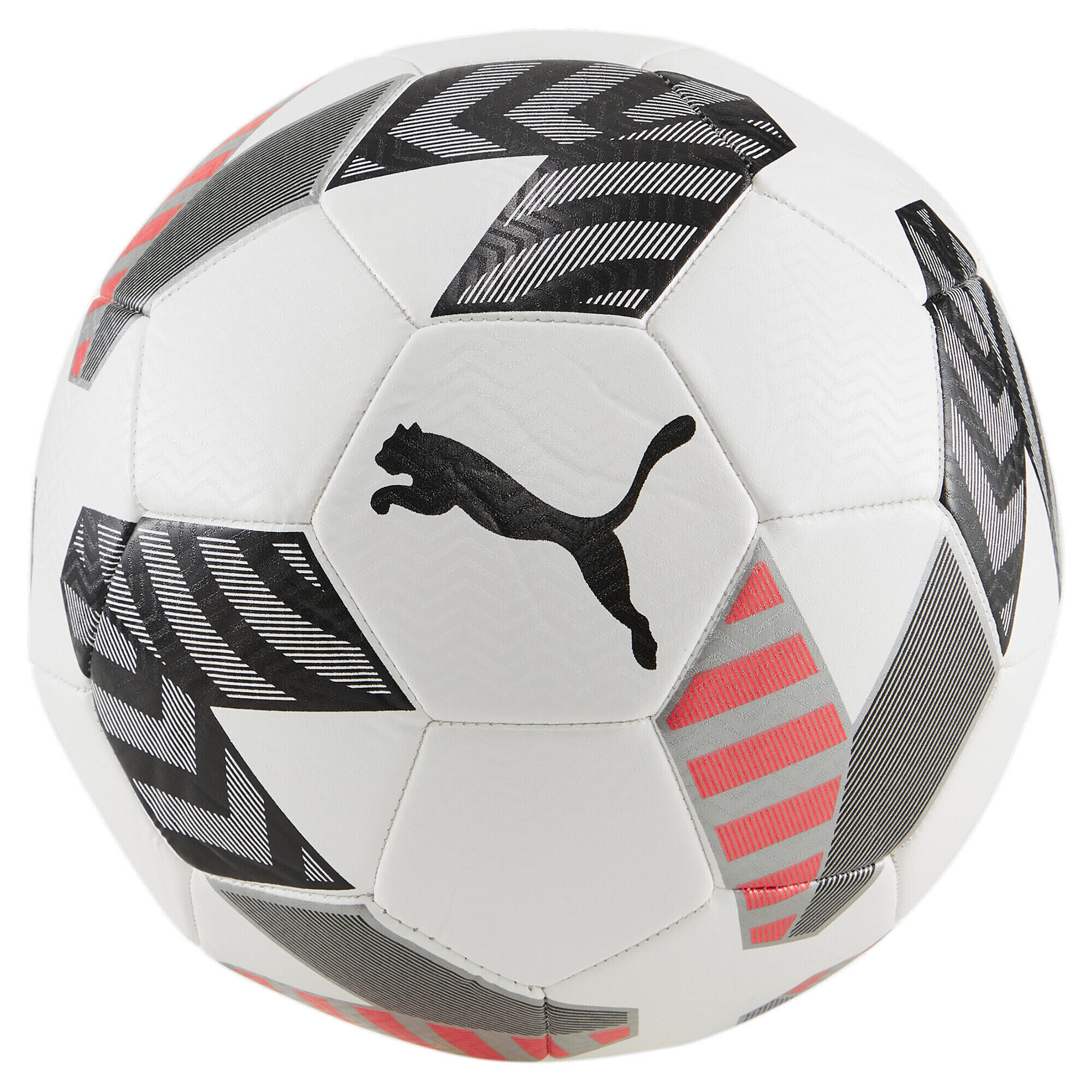 Puma - Ballon De Football King Puma White Black Fire Orchid Red - Ballon De Foot - Blanc|noir|rouge - 5 - Decathlon