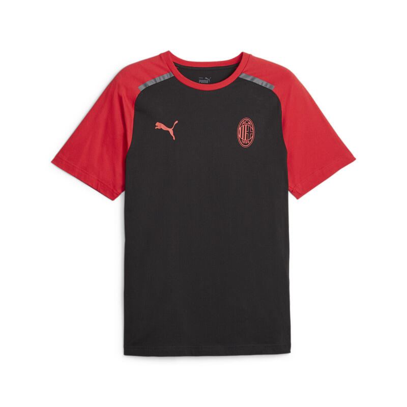 T-shirt da calcio AC Milan Casuals PUMA Black For All Time Red