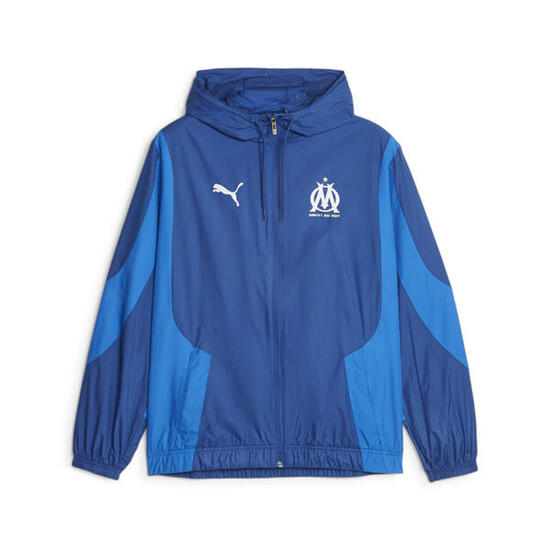 Giacca da calcio Olympique de Marseille pre-partita PUMA Team Royal Clyde Blue
