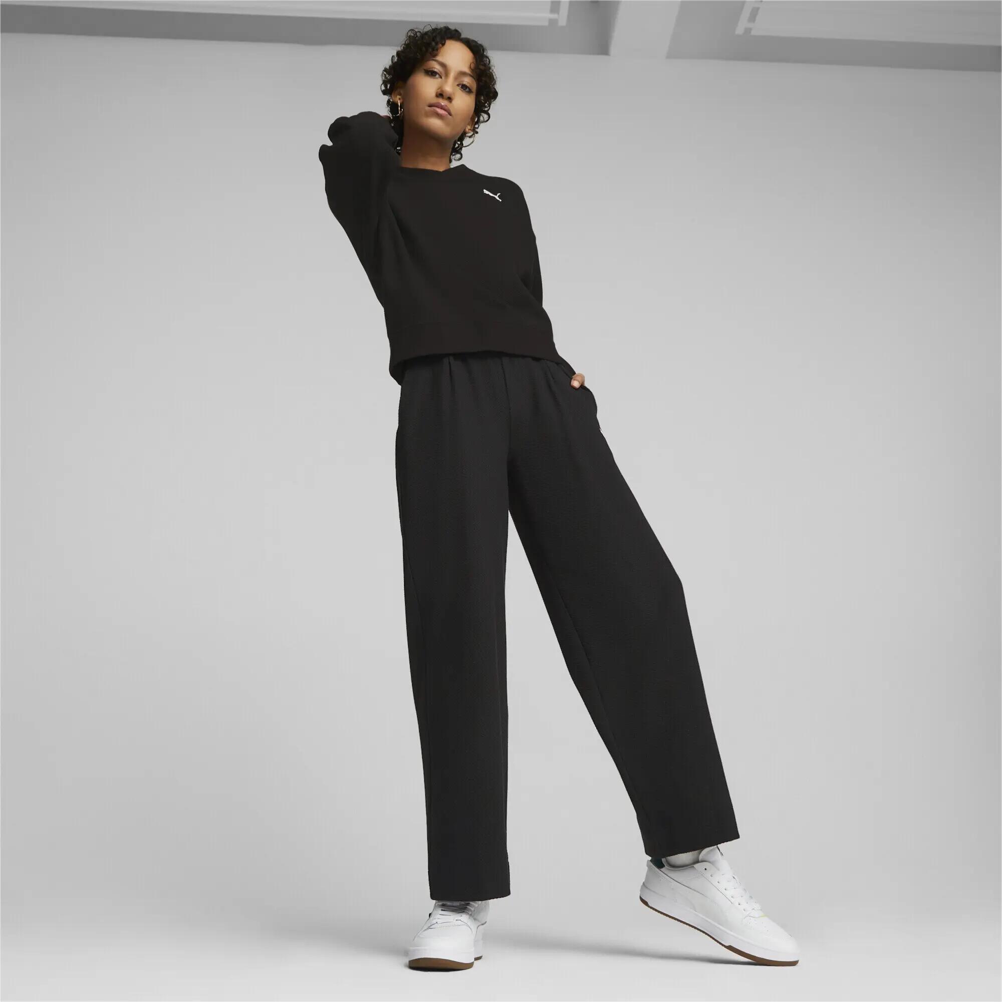 Pantalones rectos HER Mujer PUMA Black 3/7