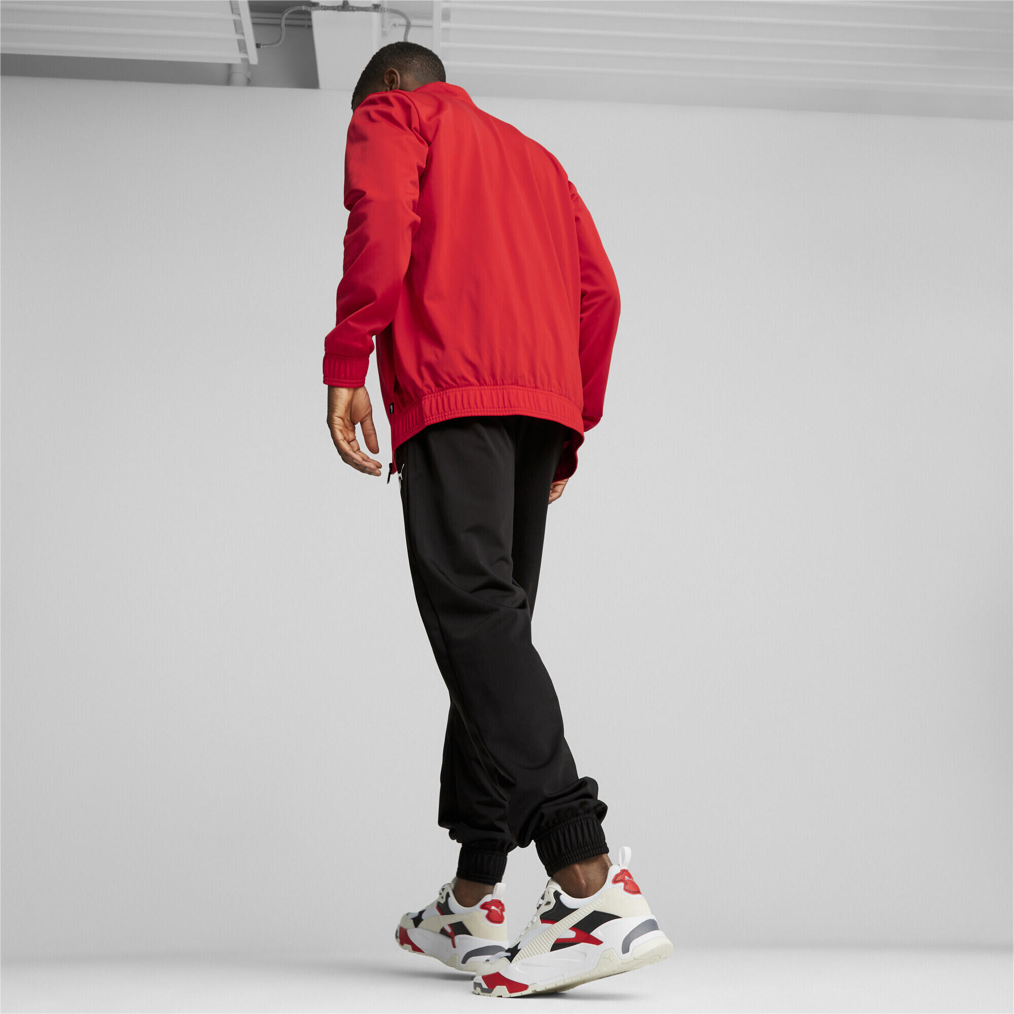 Tuta in poliestere da uomo PUMA For All Time Red 3/6