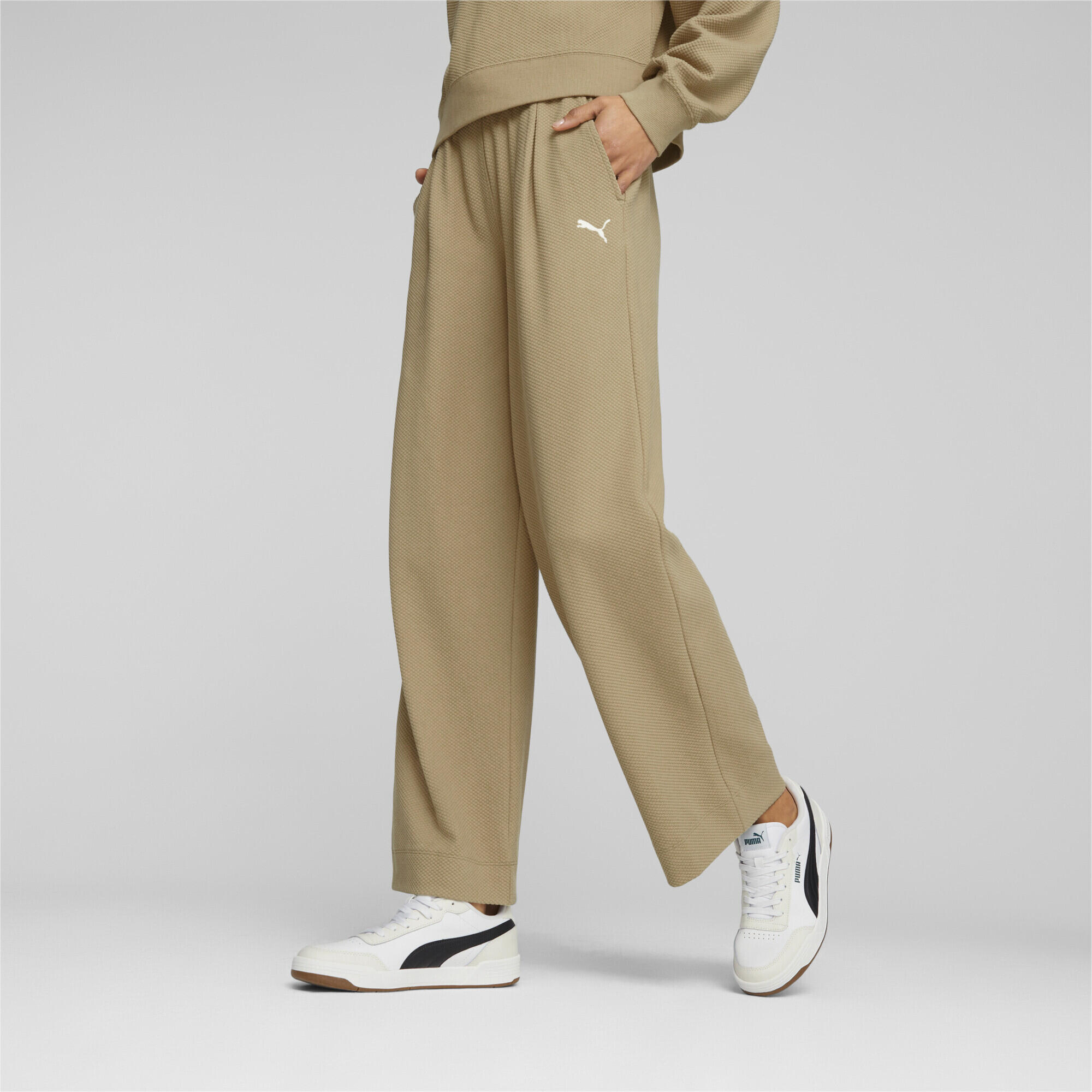 Pantalones rectos HER Mujer PUMA Sand Dune Beige 2/7