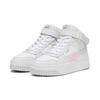 Carina Street halfhoge sneakers voor dames PUMA White Frosty Pink Feather Gray