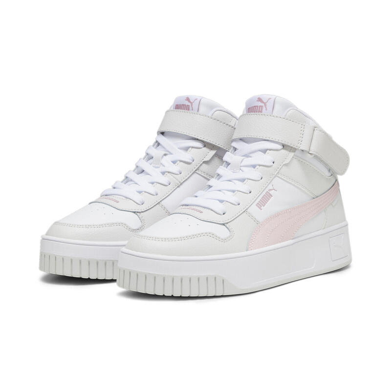 Pantofi de damă Carina Street Mid PUMA White Frosty Pink Feather Gray