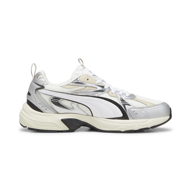 Milenio Tech Sneakers Erwachsene PUMA Warm White Silver Metallic