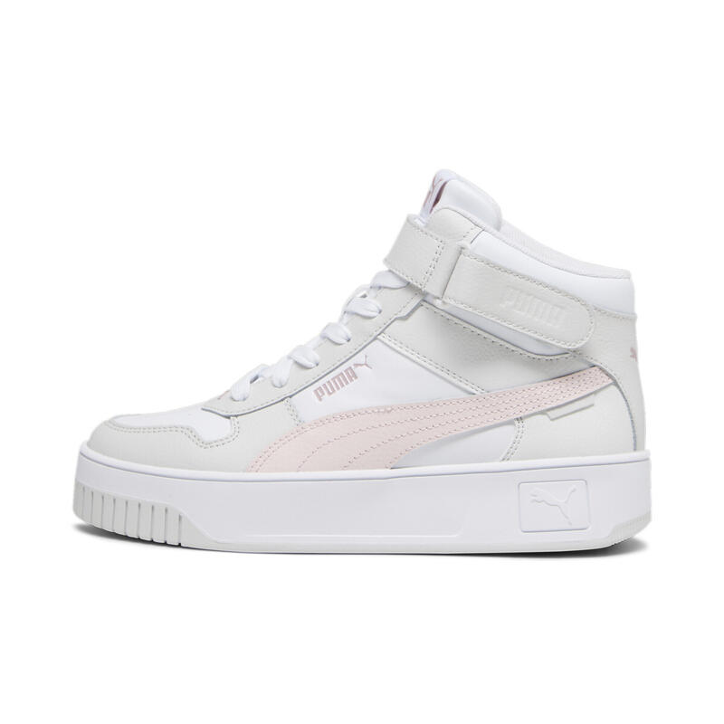 Carina Street halfhoge sneakers voor dames PUMA White Frosty Pink Feather Gray